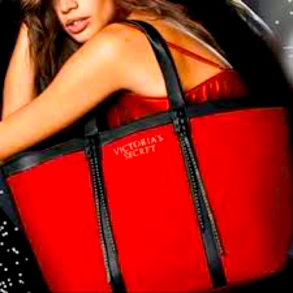 Victoria’s Secret Red Black Limited Edition Tote Bag; OS - Picture 1 of 12